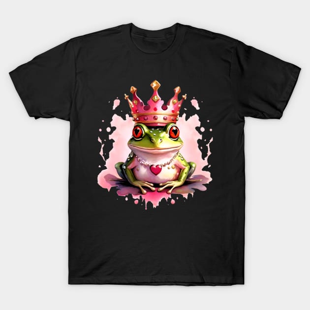Frog Royalty: Crowned in Love T-Shirt by The Wolf and the Butterfly